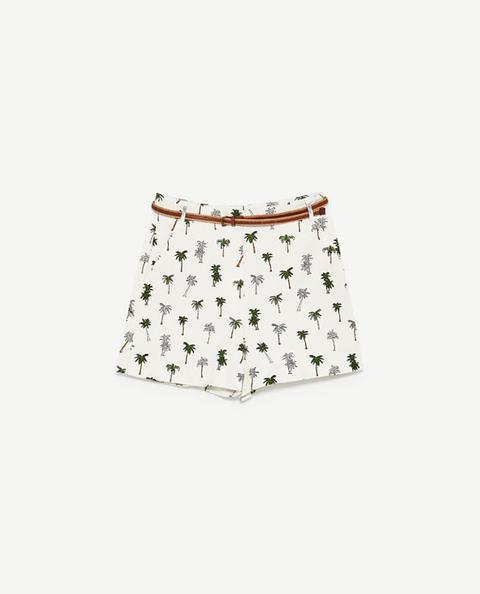 Bermuda Shorts Stampa Palme