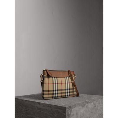 Pochette Con Pelle E Motivo Horseferry Check