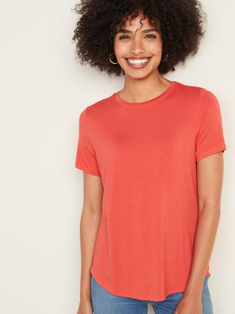 luxe crew neck tee old navy