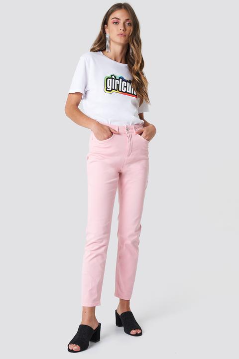 Pink Mom Jeans Unicorn