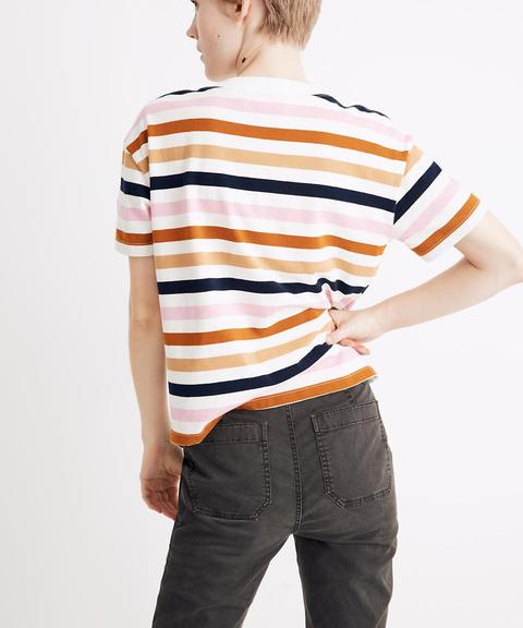 Easy Crop Tee In Beatrice Stripe from 