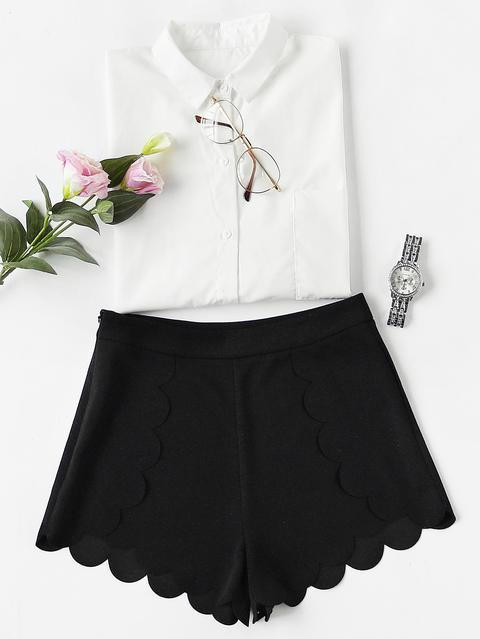 Pantaloncini Con Fondo Smerlato