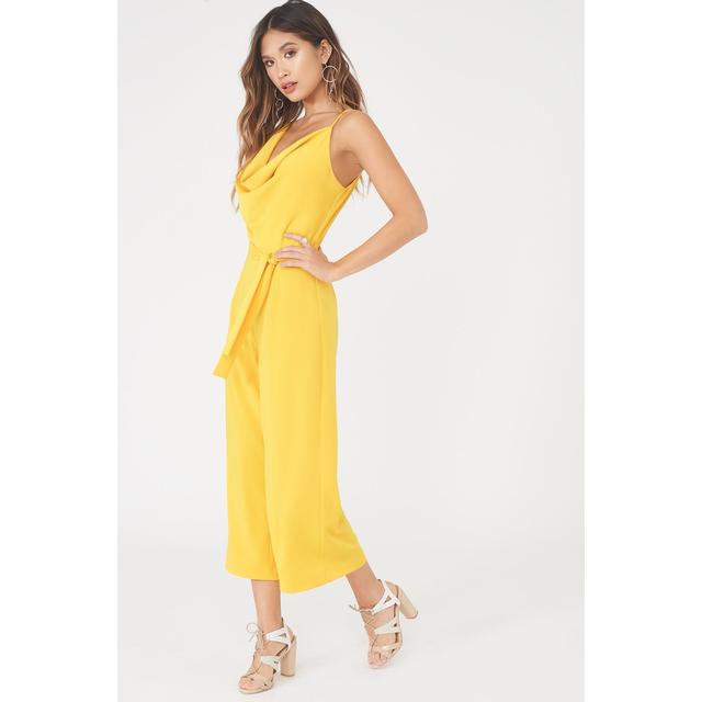yellow denim playsuit