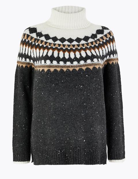 marks and spencer fair isle jumper