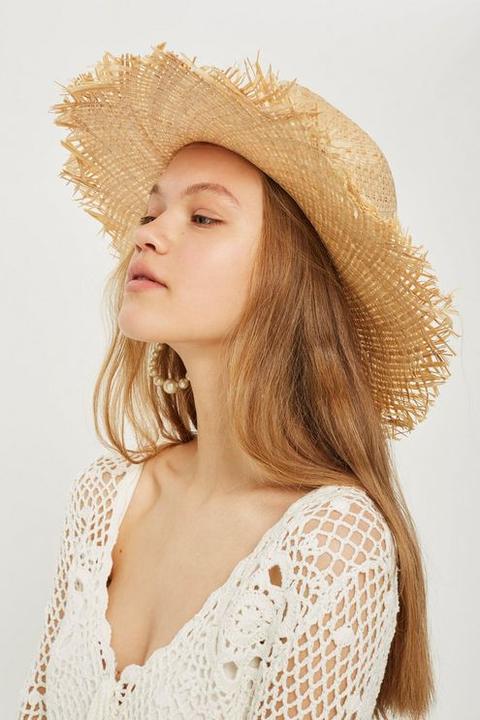 Womens Straw Hat - Natural, Natural