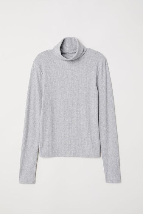 Jersey De Cuello Alto - Gris