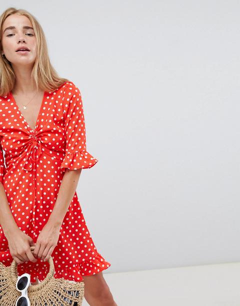 qed london polka dot dress