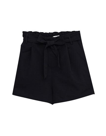 Shorts Tailoring Con Fiocco