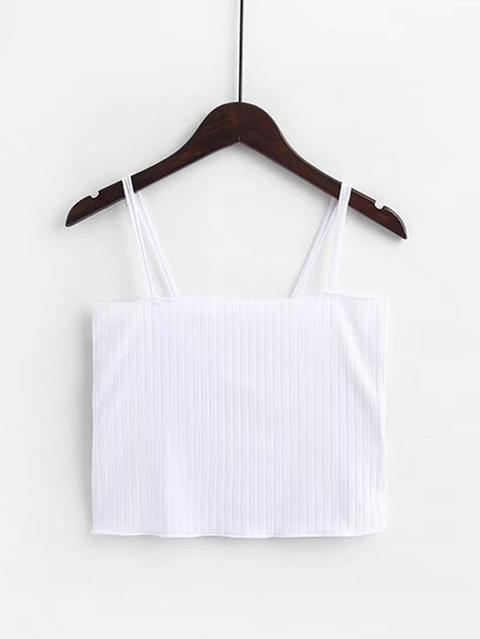 Rib Cami Crop Top