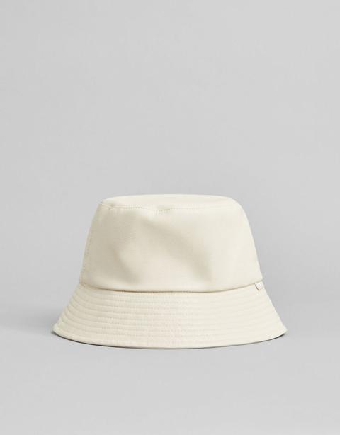 Sombrero Bucket Efecto Piel