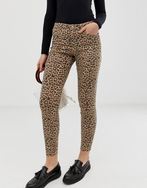 B Young Leopard Print Jeans Multi From Asos On 21 Buttons