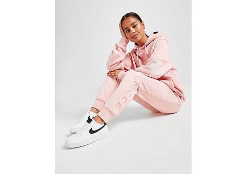 Nicce Embroidered Fleece Joggers - Pink - Womens