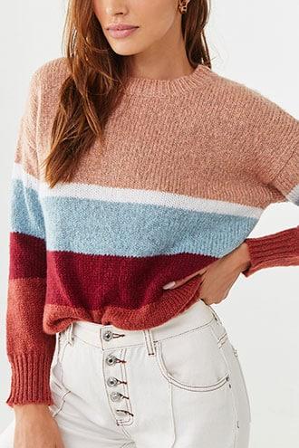 forever 21 colorblock sweater