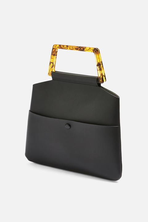 Topshop tortoiseshell handle discount bag