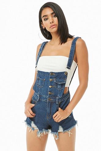 forever 21 overall shorts