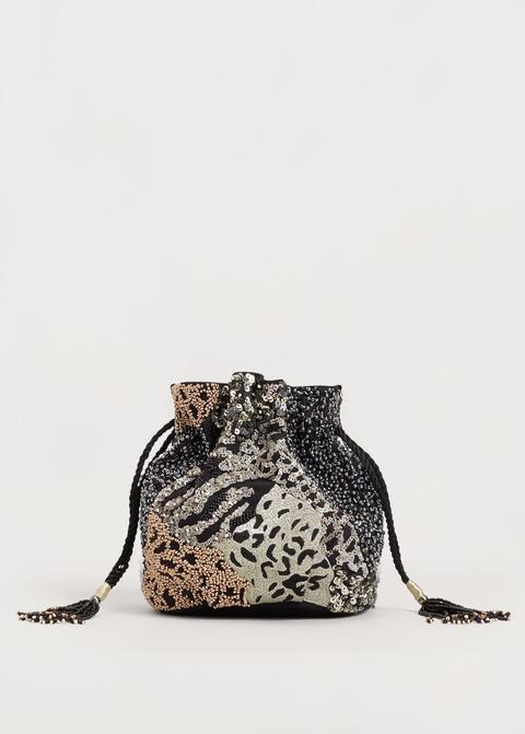 Bolso Saco Abalorios