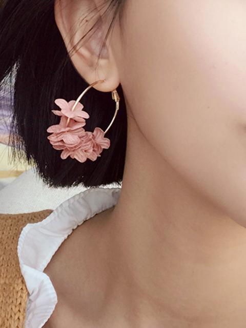 Pendientes De Aro Con Diseño De Flor