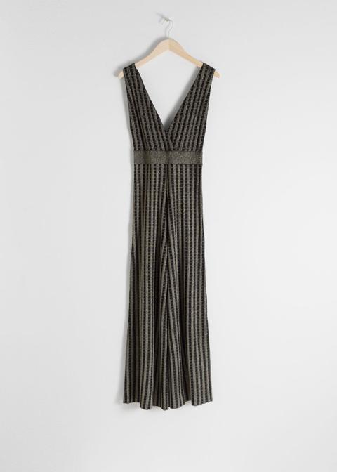 glitter stripe jumpsuit