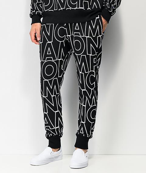 champion reverse weave sweatpants all over