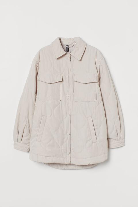 Quilted Jacket - Beige