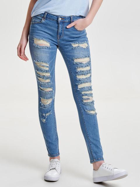 Carmen Reg Destroyed Skinny Fit Jeans