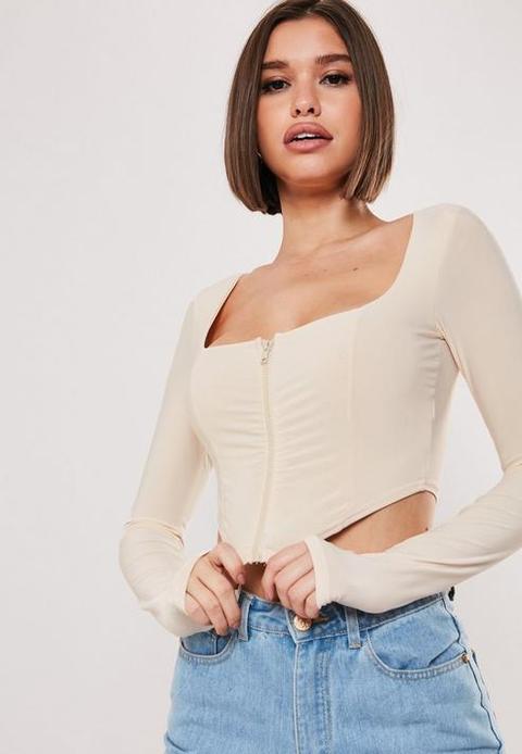 missguided zip up top