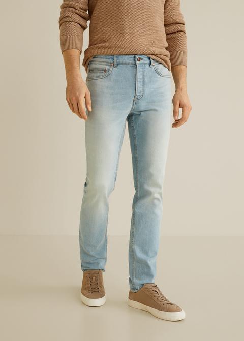 Jeans Tim Slim-fit Lavaggio Chiaro Vintage
