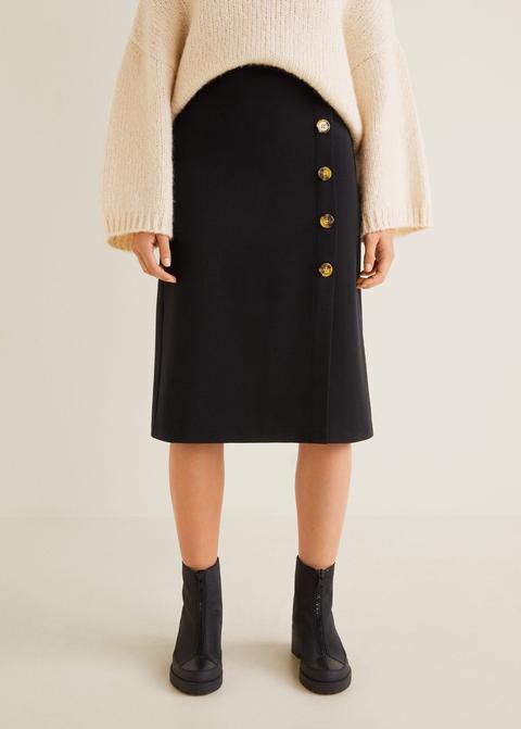 Falda Midi Botones
