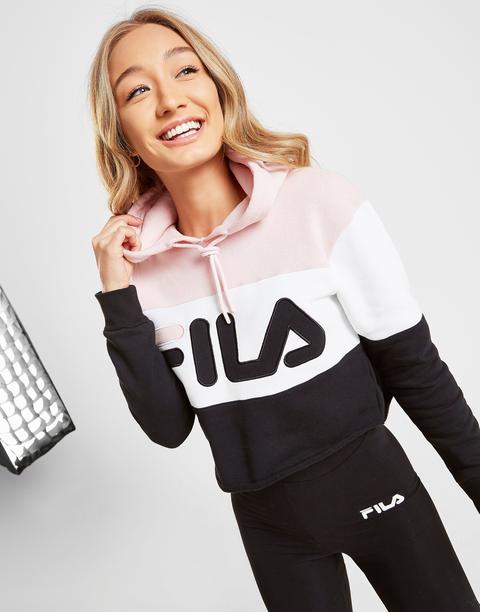 Fila Colour Block Crop Hoodie - Only At 