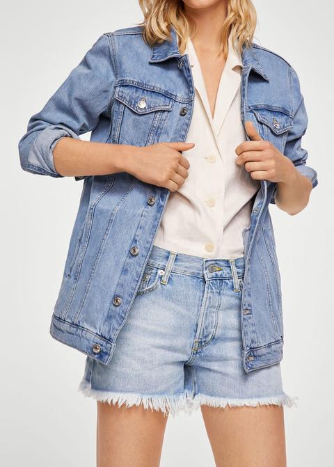 Short Denim Tiro Alto