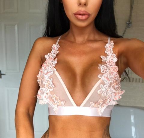 Jasmin Floral Crochet Netted Bralet