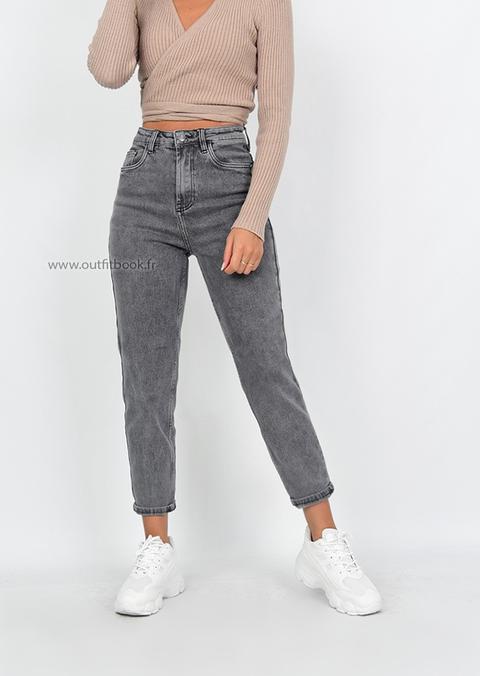 Jean Mom Gris de Outfitbook en 21 Buttons