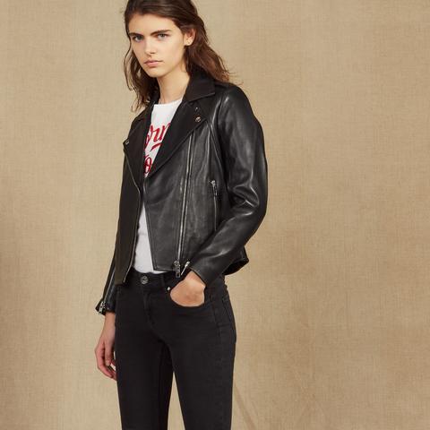 Blouson Biker En Cuir