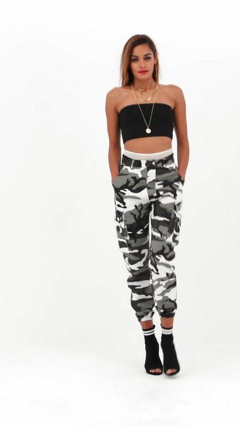 grey camo trousers