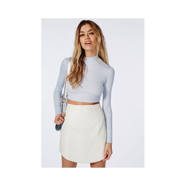 light blue long sleeve top