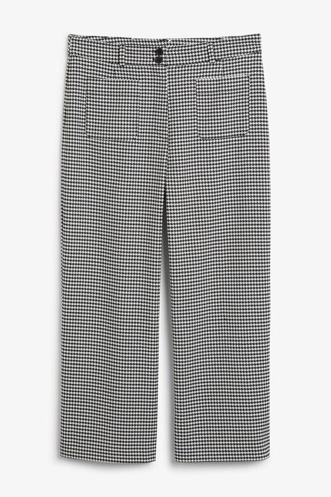 Straight-leg Trousers - White