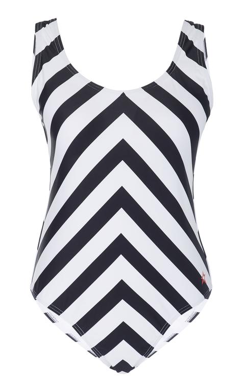 chevron one piece swimsuit