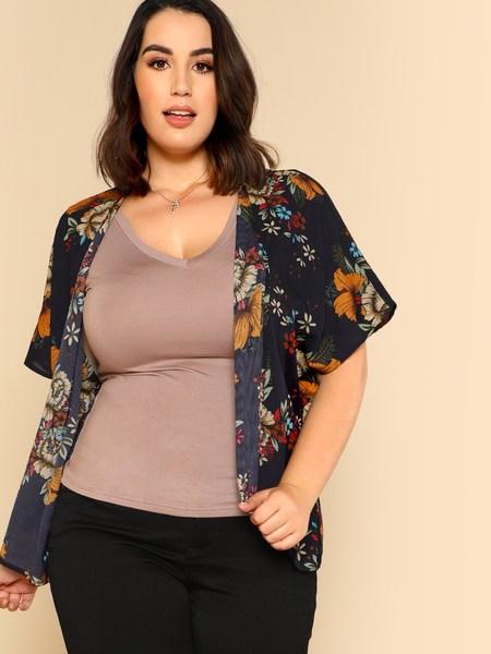 Kimono Con Stampa Di Fiore