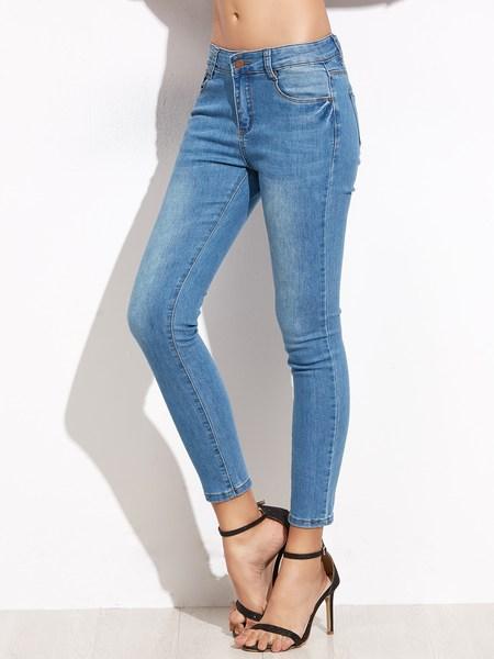 Jeans Denim Stretti - Blu