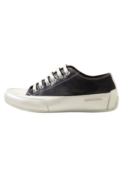 Candice Cooper Rock Sneakers Basse Tamponato Nero/base Perla Metallic