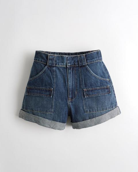 hollister high rise mom shorts