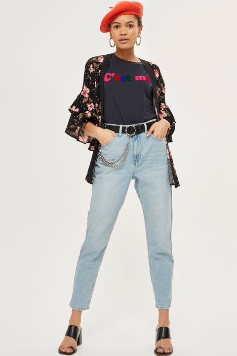 Womens Authentic Bleach Mom Jeans - Bleach, Bleach