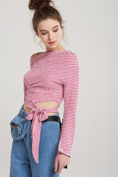 Thea Stripe Off Shoulder Top