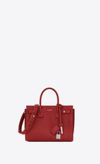 Bag Baby Sac De Jour Souple Rosso Lipstick In Pelle Martellata