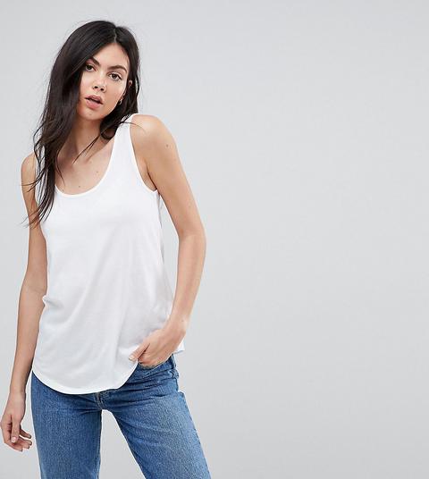 Asos Design Tall Ultimate Tank In White - White