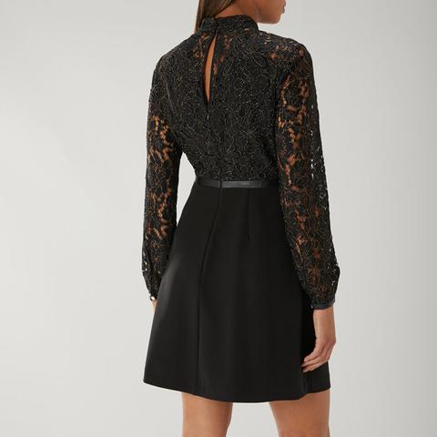 coast black ashby lace dress