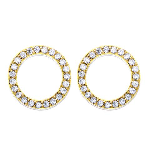 Eternity Loop Boucles 18k Gold Plaqué