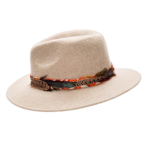 Sombrero Plumas Topo