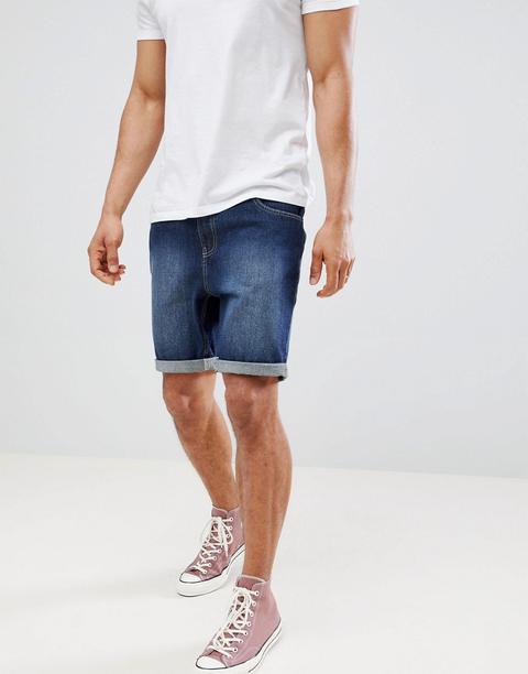 Brave Soul - Basic - Schlichte Jeans-shorts - Blau