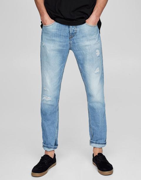 Jeans Regular Fit Rotos